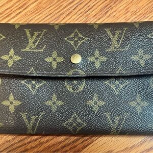 Louis Vuitton Monogram Canvas Snap Wallet - Brown and Gold